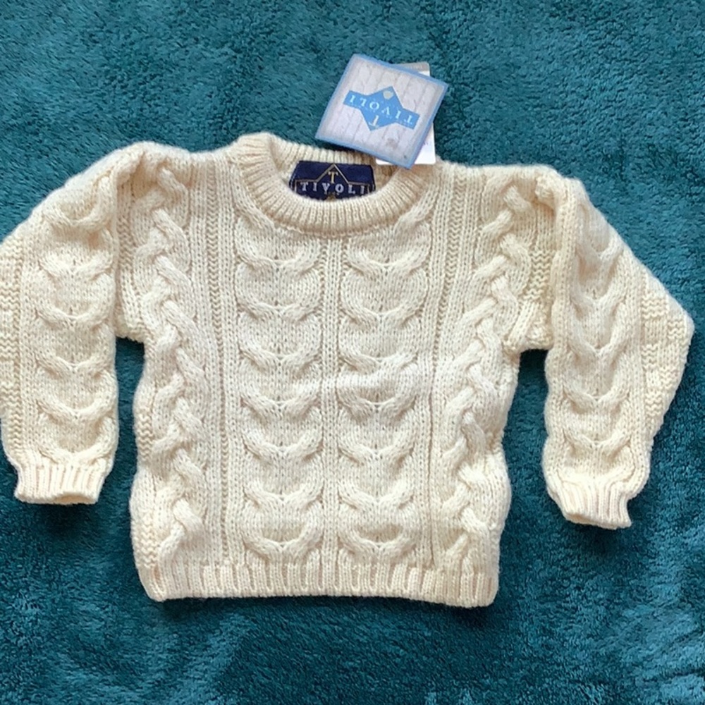 ☘️ Toddler 2T Vintage Irish Knit Sweater, NWT ☘️